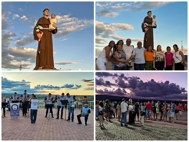Filarmônica São José leva bom público a Estátua de Santo Antônio para tocada  ao “Por do Sol” em Barbalha