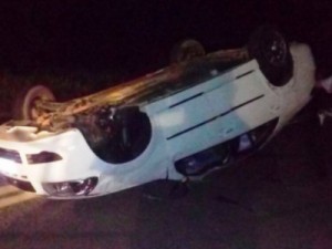 2 mortos e 3 sobreviventes em acidente com família em Ibaretama