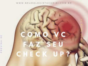 Aneurisma cerebral tem uma taxa de mortalidade de até 50%, muito cuidado!