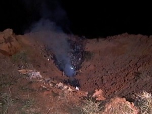 Avião do Banco Bradesco está enterrado a 5 metros de profundidade, diz Cenipa