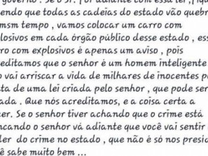 Bandidos ameaçam explodir prédios públicos, para terem direito a usar celular em presídios