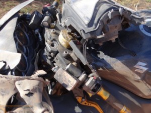 Barbalha-CE Acidente deixa garupeiro com fratura exposta