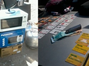 Barbalha-CE Polícia prende homem com cartões do Bolsa Família e material roubado de escola