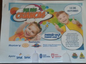 Barbalha-CE Rotary comemora o Dia da Criança neste sábado