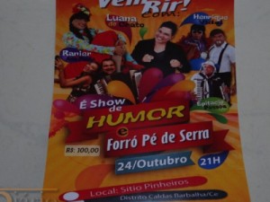Barbalha-CE Show de humor e forró com grandes nomes