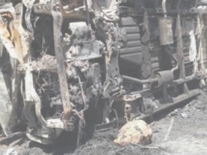 Barbalha-CE Topic com passageiros incendeia na subida para o Caldas