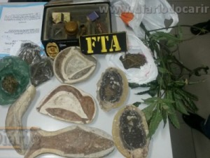 Barbalhense é preso com droga e fósseis