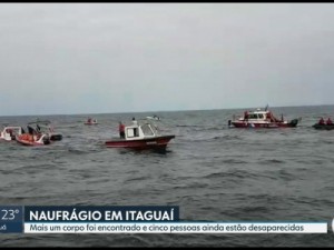 Bombeiros encontram o corpo da 7ª vítima do naufrágio do RJ