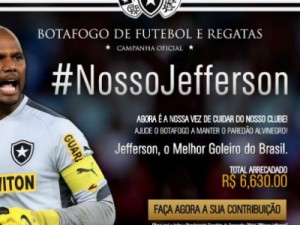 Bota lança campanha para torcida ajudar a pagar o salário de Jefferson