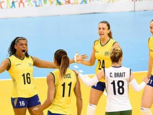Brasil vence Estados Unidos por 3 sets a 2 e se classifica para semifinal