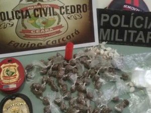 CE - Operação policial apreende drogas e munições de 12 deflagrada  
