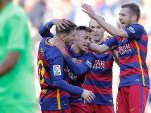 Com dois gols de Neymar e Messi garçom, Barça goleia Getafe no Camp Nou