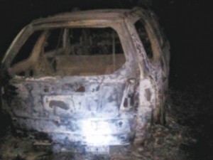 Corpo carbonizado é achado no porta-malas de veículo