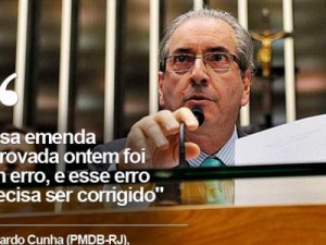 Cunha chama de 'erro' estender reajuste do mínimo a aposentados
