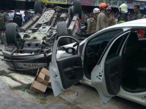 Dois são presos após perseguição e colisão com veículo da Polícia no Ceará