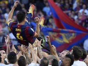 Em festa para Xavi e título do Barça, La Coruña arranca empate e não cai