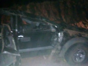 Em Orós cinco pessoas feridas em capotamento de caminhonete