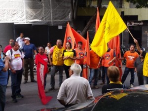 Força Sindical realiza manifestação no Centro de Belo Horizonte