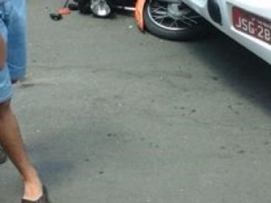 Grave acidente com motoqueiro e ônibus em Juazeiro