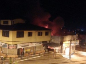 Incêndio atinge a Câmara de Vereadores de Nova Santa Rita, RS