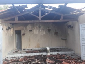 Incêndio atinge capela de São Francisco em Várzea Alegre no Ceará