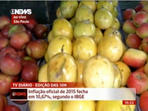 Inflação oficial fica em 10,67% em 2015, a maior desde 2002