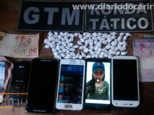 Juazeiro-CE RT e GCM apreendem droga, celular e dinheiro