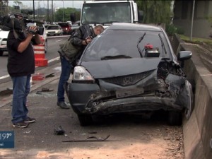 Motorista que matou três na marginal estava embriagada, diz polícia