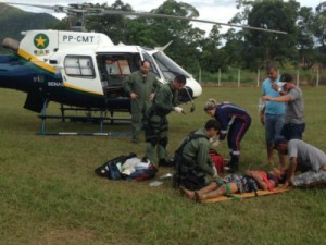 Mulher morre e marido está internado após choque ao testarem antena