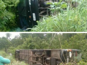 Ônibus da banda Cavalo de Pau tomba em estrada do Maranhão 