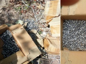 PM acredita ter achado parte da carga de 87 mil projéteis roubados no RN