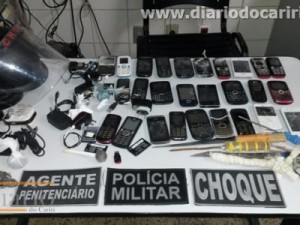 Polícia apreende 50 objetos na Cadeia Pública 