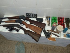 Polícia retira armas e munição de circulação no Cariri