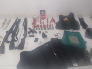Policiais Militares faz apreensão de armamento e material ilícito em Uiraúna