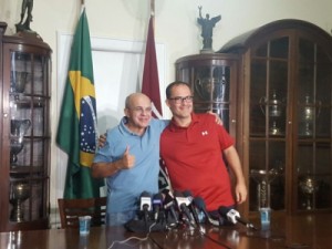 Presidentes celebram Fla-Flu com torcidas