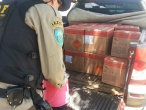 PRF apreende 2.500 kg de explosivos na BR-116, no Ceará
