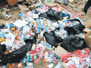 Remédios enterrados são encontrados no Interior do Estado