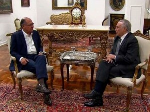 Temer se reúne com Alckmin em SP