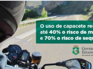 Uso do capacete reduz em até 40% risco de morte de motociclistas