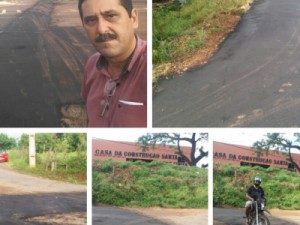 Vereador Ilânio em ação no Distrito Estrela, na ausência do Poder Público