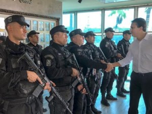 Governador visita batalhões e quartéis da PM, Bombeiros e Delegacia-Geral da Polícia Civil