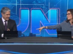 William Bonner chora ao vivo no JN, e Renata Vasconcellos encerra o jornal