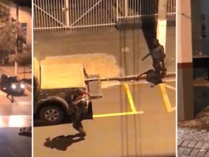 Enfermeiro é surpreendido por bandido quando fazia live de roubo a banco