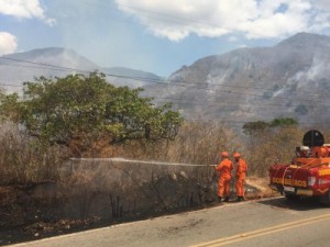 Novos focos de incêndio surgem em Itapipoca e Bombeiros tentam impedir que fogo avance