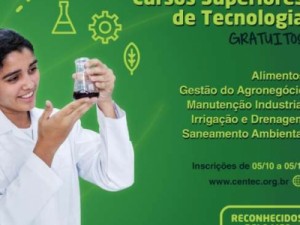 Centec oferece 270 vagas em cursos superiores gratuitos em Quixeramobim e Juazeiro do Norte