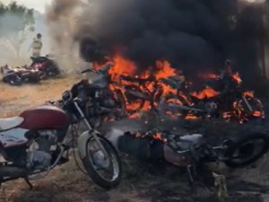 Polícia desvenda o incêndio que destruiu 10 motos no pátio do Demutran de Caririaçu