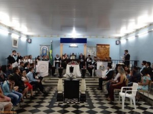 Loja Maçônica de Barbalha confraterniza-se com o Irmão João Landim da Cruz