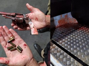 Homem armado invade casa da ex para tentar matar atual dela e leva quatro tiros no rosto