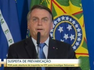 PGR pede abertura de inquérito para investigar Bolsonaro por prevaricação no caso Covaxin