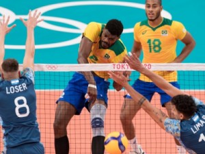 Brasil impõe virada épica e bate Argentina no vôlei masculino nas Olimpíadas